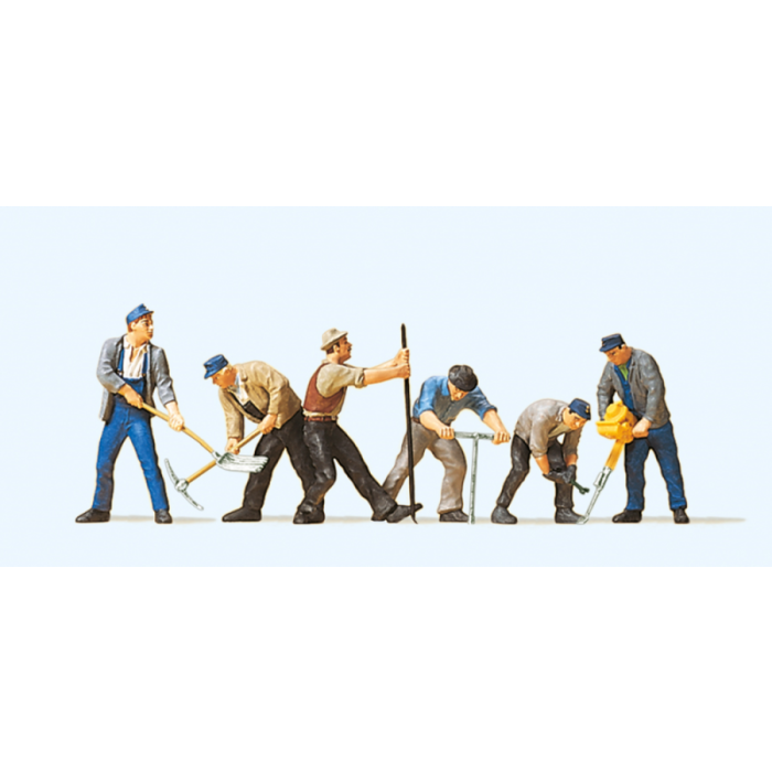 Preiser H0 - 10418 - Railroad Workers - With Tools