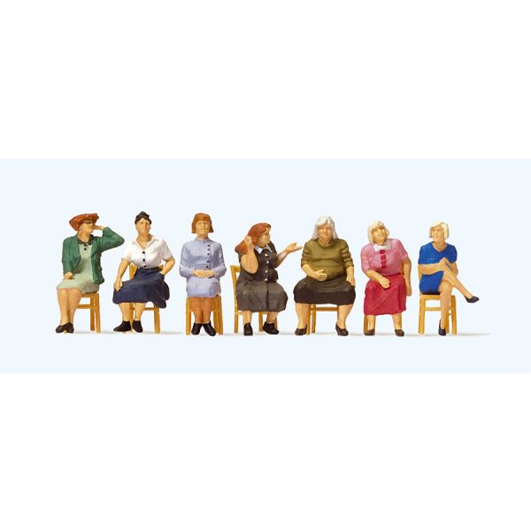 Preiser H0 - 10580 - Seated Figures on Chairs