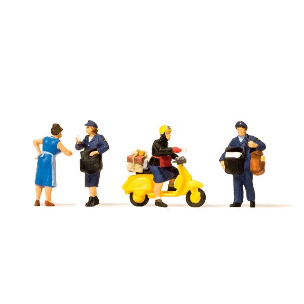 Preiser H0 - 10610 - Post Figures - With Scooter