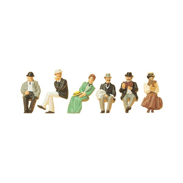 Preiser H0 - 12190 Seated Figures - 20th Century