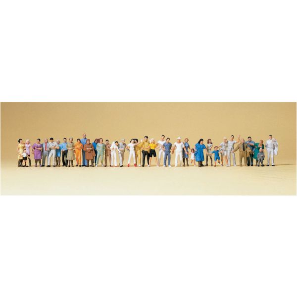 Preiser H0 - 14412 - 36 Stuks Figuren - Lopend / Staand