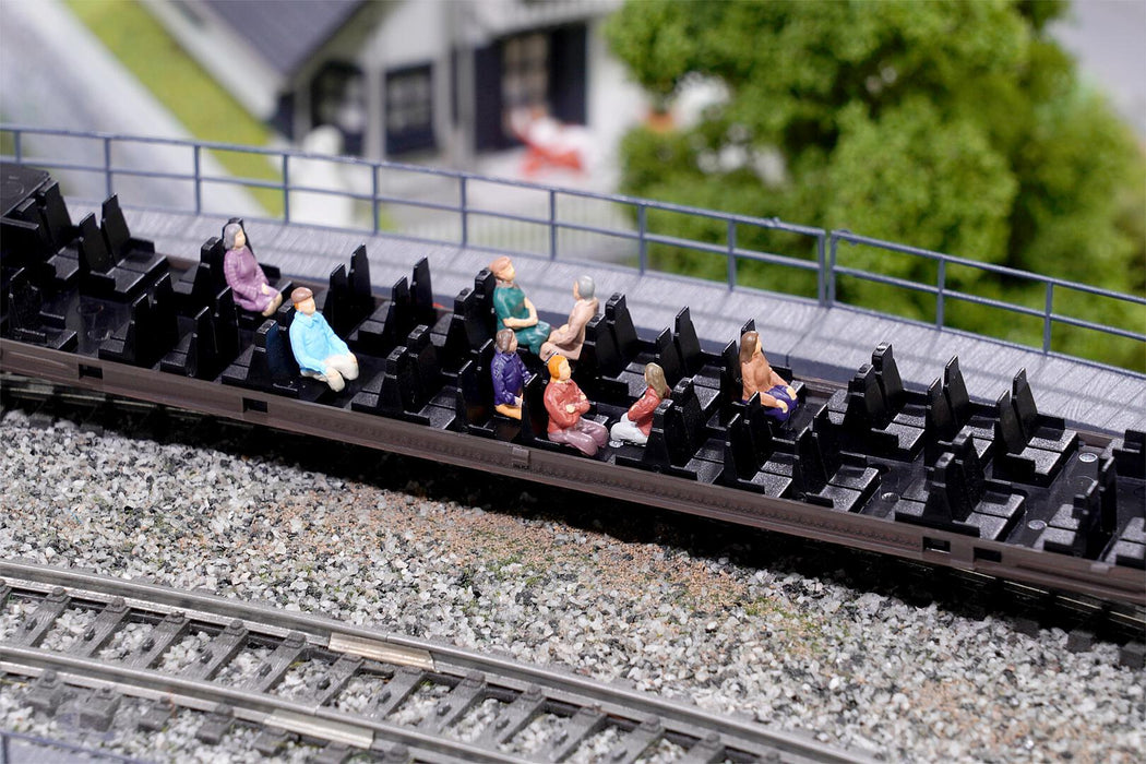 Faller H0 - 151685 - Set van 8 Zittende Figuren - Zonder Benen