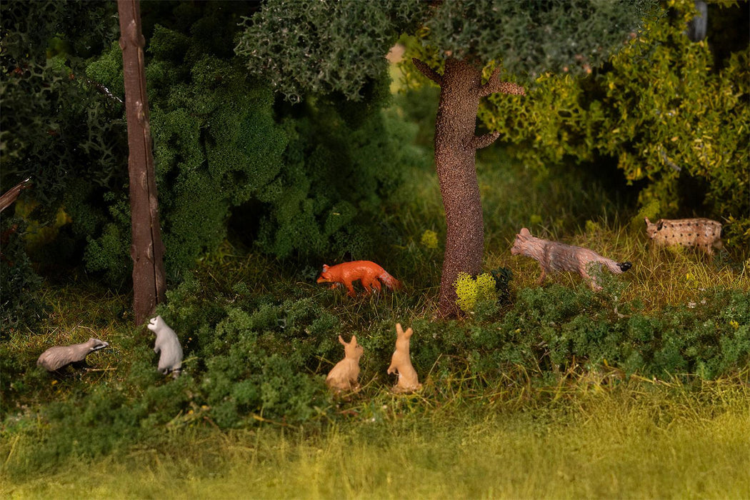 Faller H0 - 151915 - Set van 8 Figuren - Dieren in het Bos