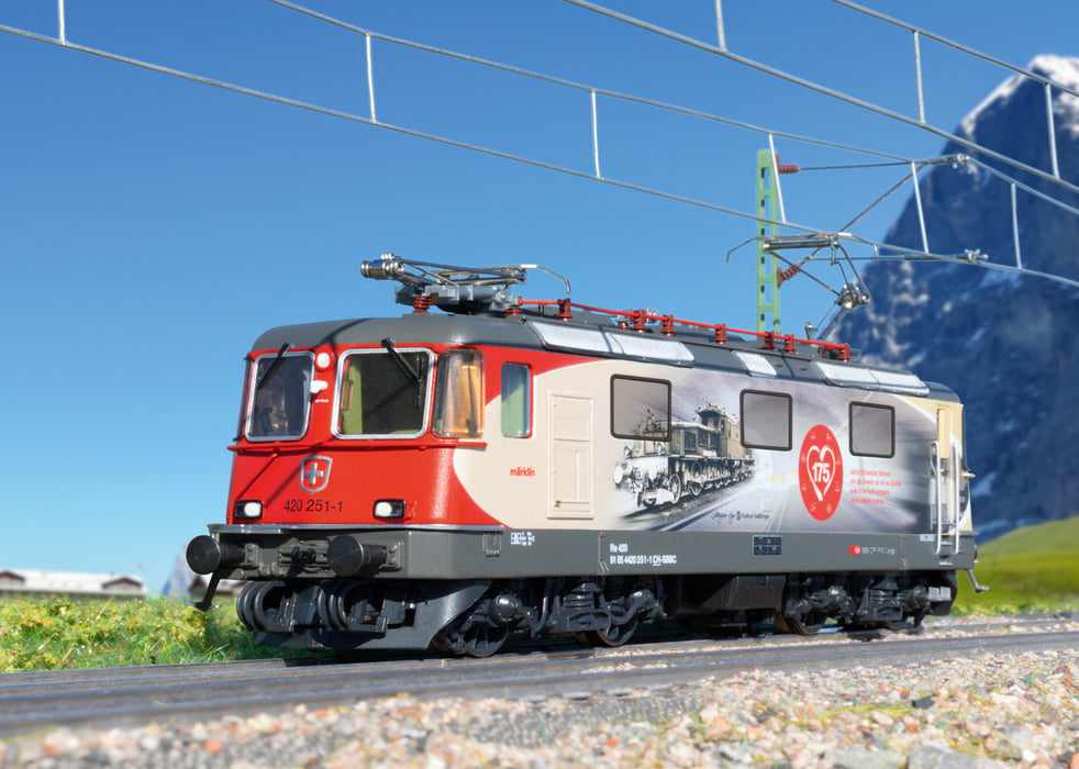 Märklin 37875 – SBB Re 420 - “175 Jaar Zwitserse Spoorwegen” - MFX+ en Sound