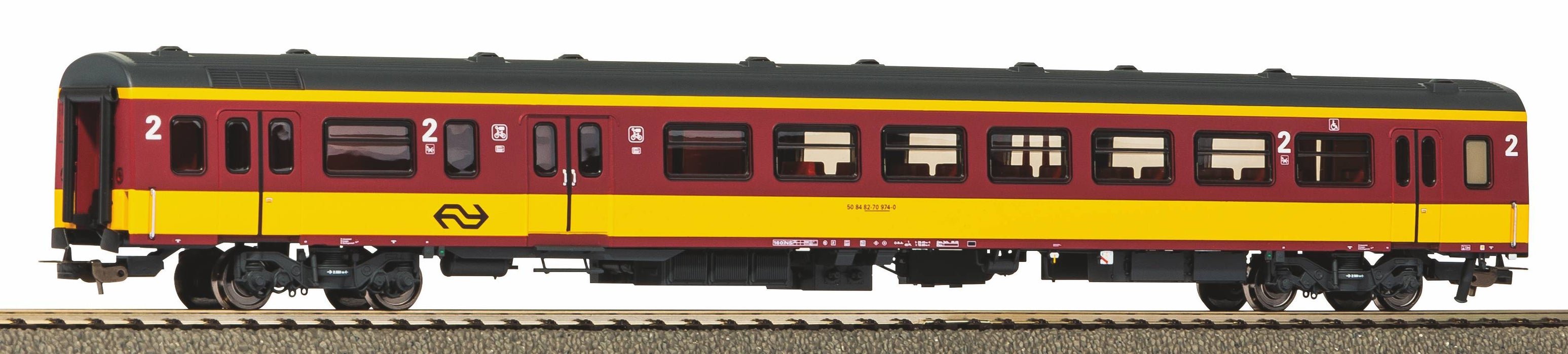 Piko 9764X - Personenwagons Benelux IC - 1e / 2e Klasse - NS/SNCB - Tijdperk IV