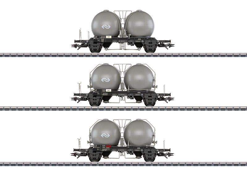 Märklin 46632 - Set 3x Cementsilowagens UcX - NS '70 - Tijdperk IV