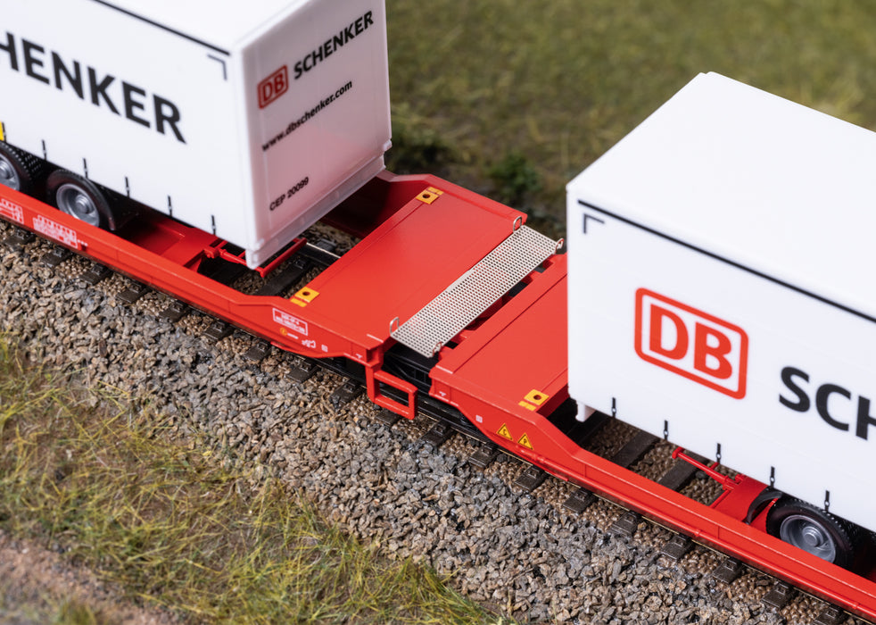Märklin 47470 - Doppelbodenwagen Sdggmrss 738 - DB Schenker