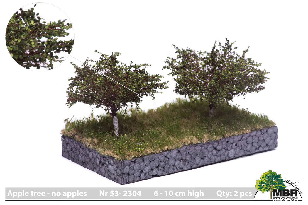 MBR 53-2304 – Apfelbaum (ohne Äpfel) – 7 cm – 2 Stück