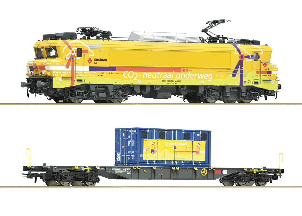 Roco 7500117/-10117/-20117 – NS 1756 met Containerwagen - Strukton
