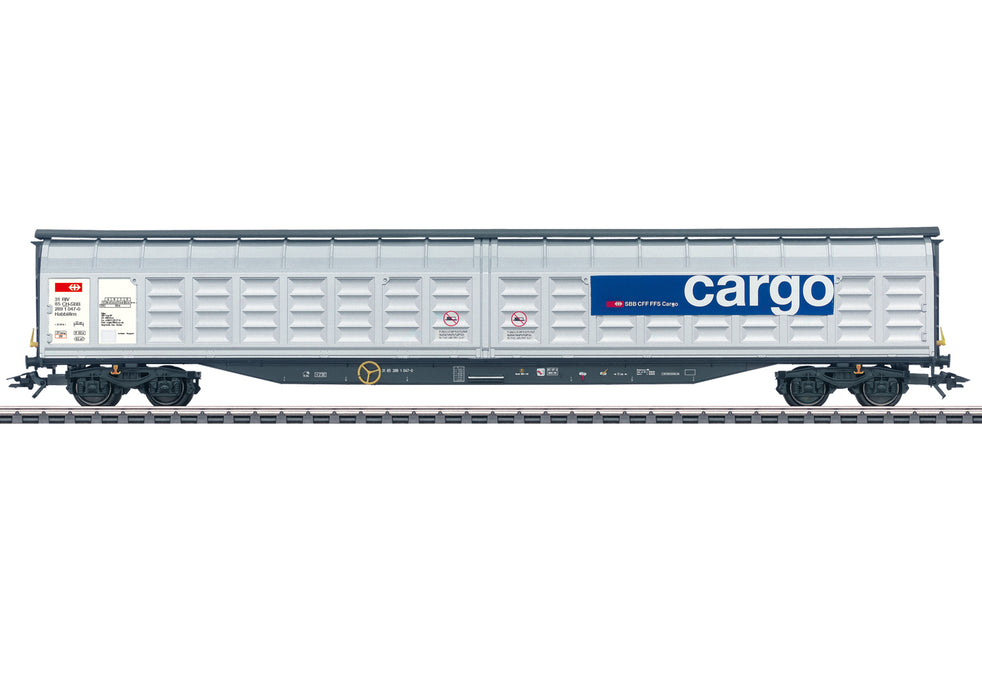 Märklin 48055 - Sliding wall wagon large volume "Habbiillns" - SBB Cargo