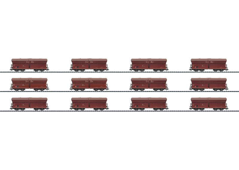 Trix 24202 - Set met 12 Ertswagons - "Long Henry" - DB