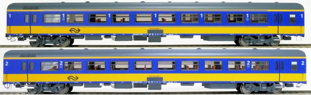 Exact Train - EX11061 A/B - Dubbele Rijtuigenset NS - ICR Belgie - Duitsland - Luxemburg
