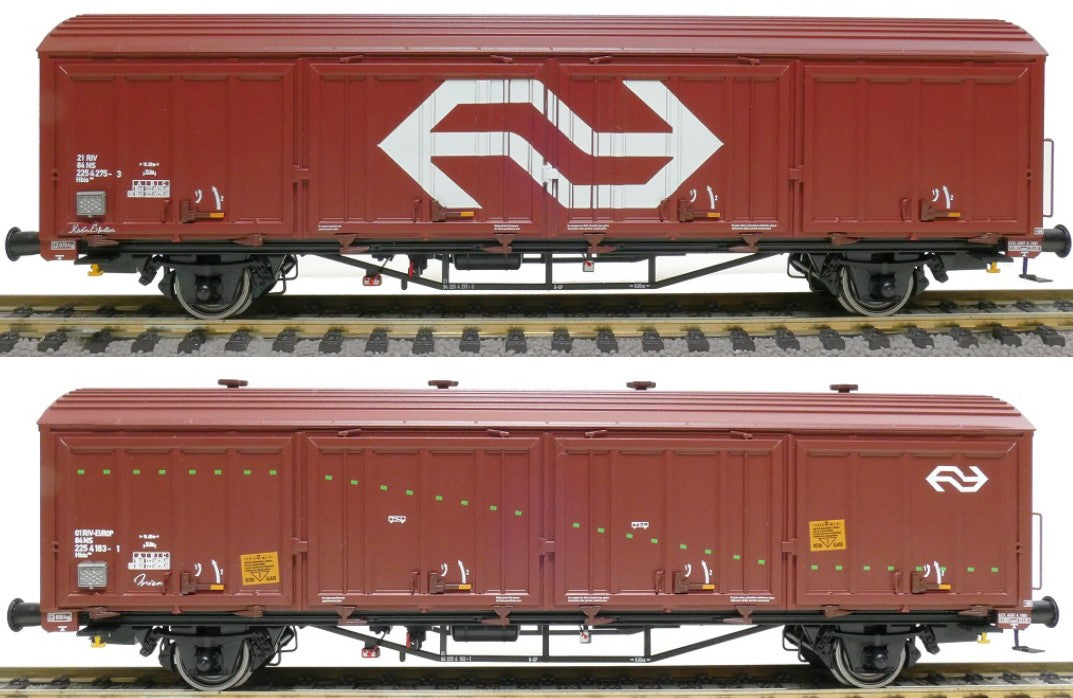 Exact Train - EX20822 A/B - Dubbele Rijtuigenset NS - Hbis EUROP - IV - Bruin