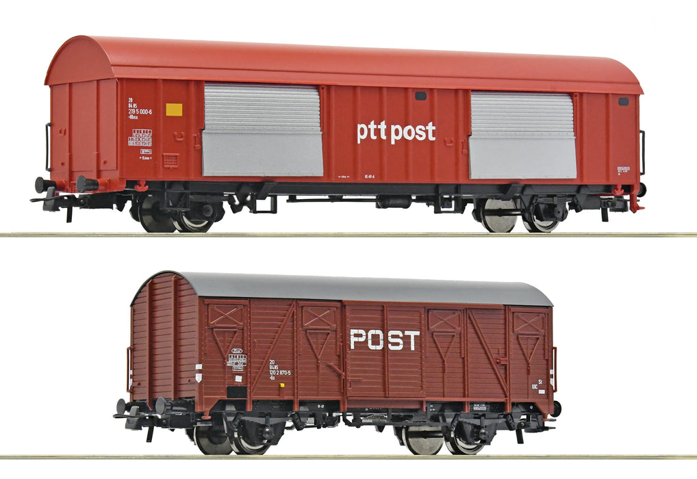 Roco 6600074 – 2-delige set Postwagens van de NS - Tijdperk IV