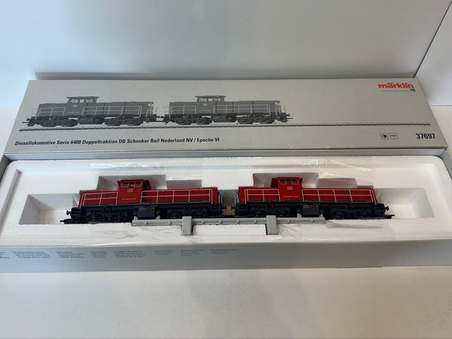 Märklin 37697 - 2 x Diesellocomotieven - Serie 6400 - DB Schenker Rail Nederland