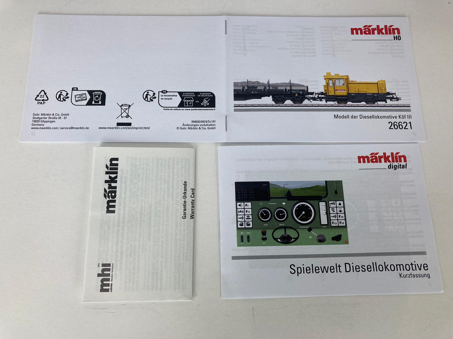 Märklin 26621 - Zugset Köf III „Baubahn“ – Neu