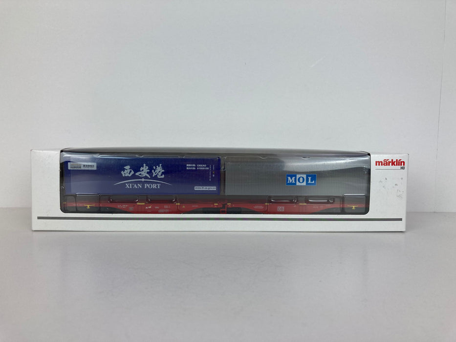 Märklin 47815 – Doppelter Containerwagen „Sggrss 80“ – DB AG – Neuzustand