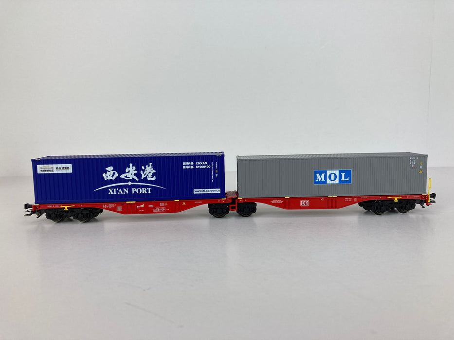 Märklin 47815 – Doppelter Containerwagen „Sggrss 80“ – DB AG – Neuzustand