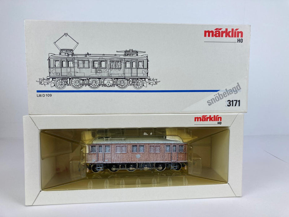 Märklin 3171 – Elektrische Locomotief D 109 – "SJ Litt" - Sneeuw Uitvoering