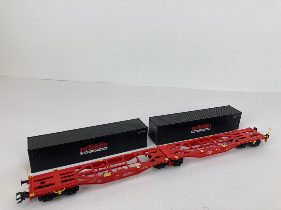 Märklin 47812 - Double container wagon type Sggrss 80 - Märklin Store Edition