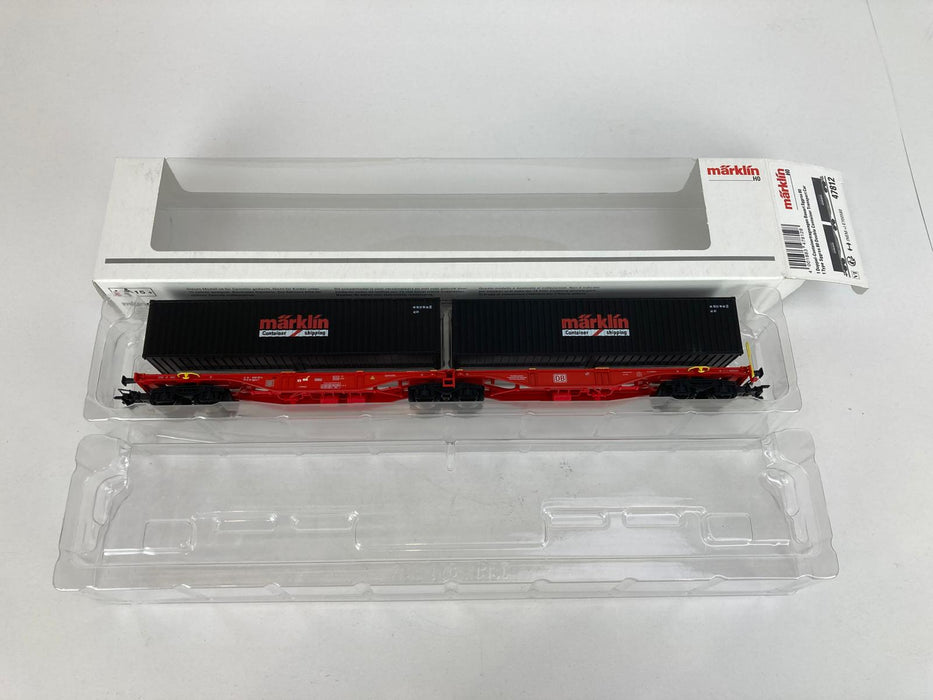 Märklin 47812 - Double container wagon type Sggrss 80 - Märklin Store Edition