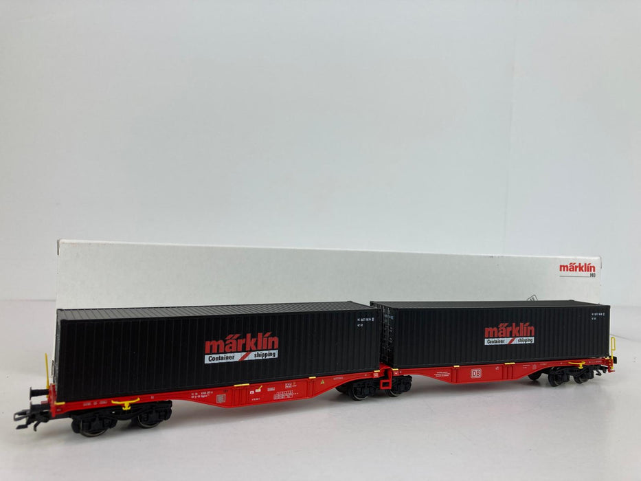 Märklin 47812 - Double container wagon type Sggrss 80 - Märklin Store Edition