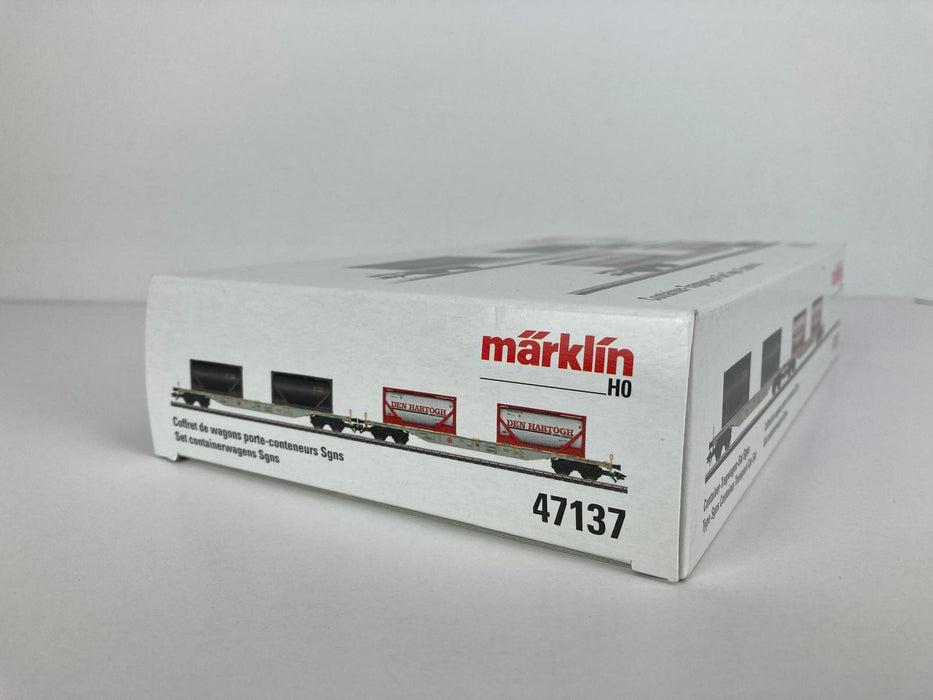 Märklin 47137 - Containerwagen-Set - „Den Hartogh“ – NS / Railion