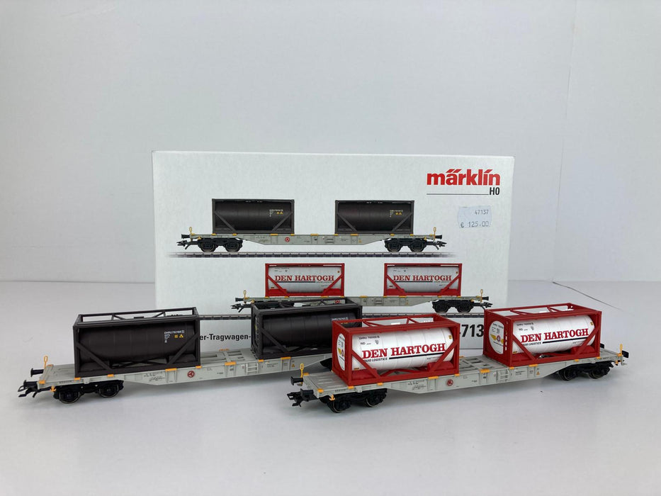 Märklin 47137 - Containerwagen Set - "Den Hartogh" - NS / Railion