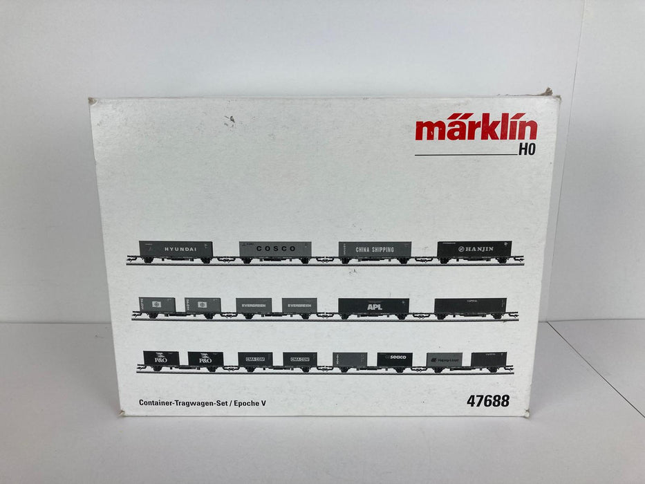 Märklin 47688 - 12 x Containerwagon Set - NS - Diverse Containers