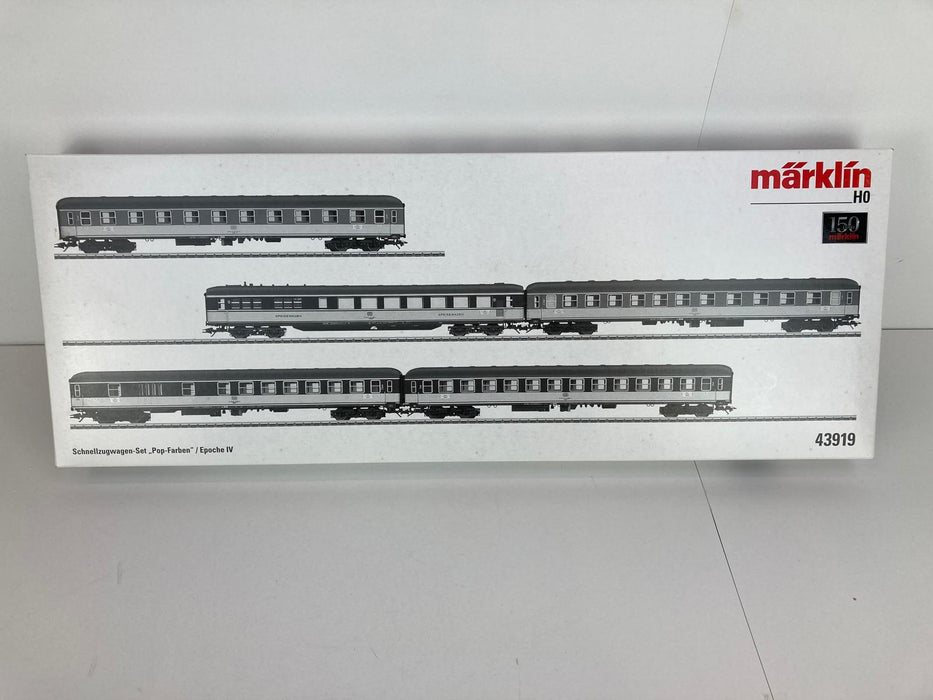Märklin 43919 - Set of express train carriages "Pop colours" A/Büm - DB