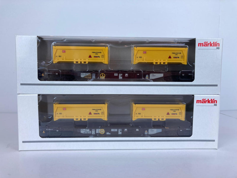 Märklin 47130 - Set Containerwagen - „Erdaushub Stuttgart 21“ – DB