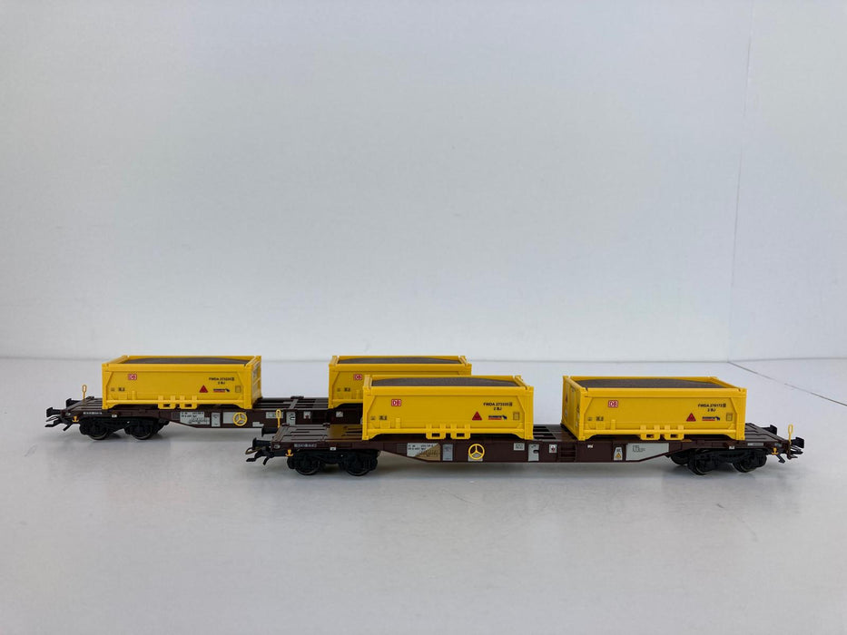 Märklin 47130 - Set Containerwagen - „Erdaushub Stuttgart 21“ – DB