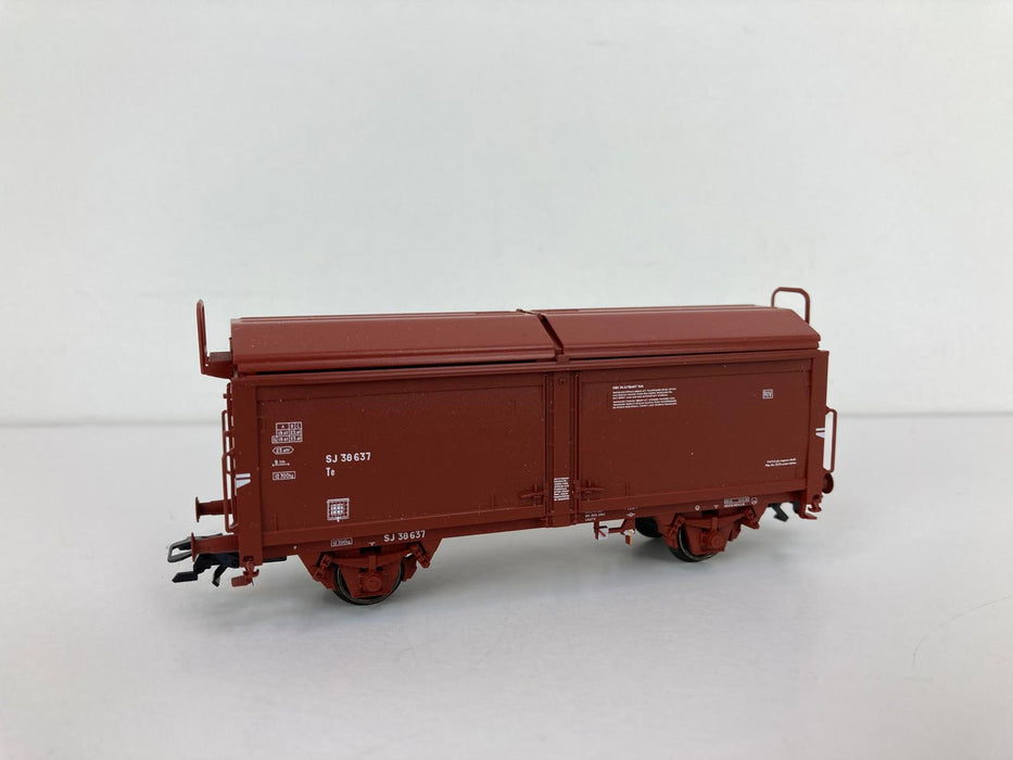 Märklin 47733 - Set mit 5 Güterwagen - Rungen/Schiebedach - Schweden (SJ)
