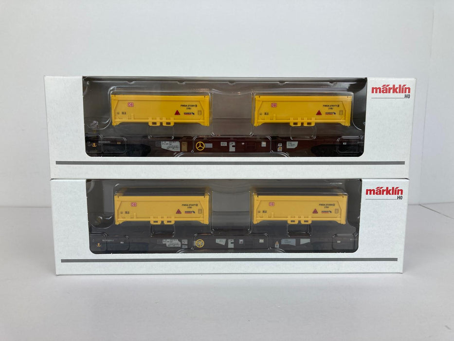 Märklin 47131 - Set Containerwagen - „Erdaushub Stuttgart 21“ – DB