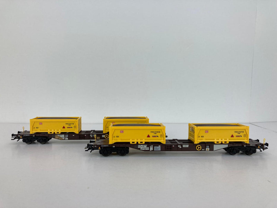 Märklin 47131 - Set Containerwagen - „Erdaushub Stuttgart 21“ – DB