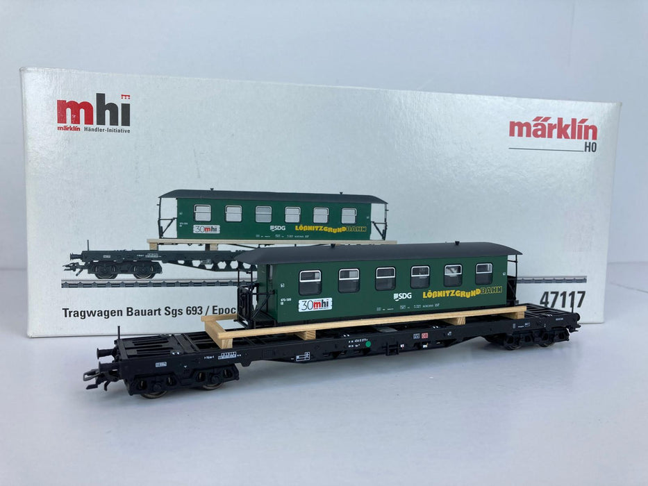 Märklin 47117 - Tragwagen Sgs 693 - Beladen met MHI Wagon