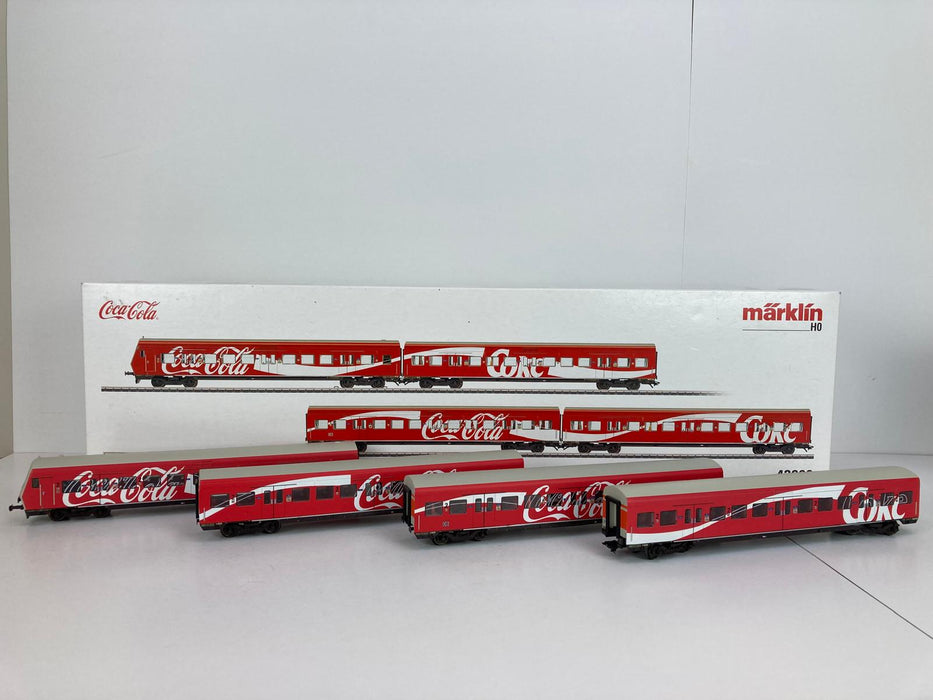 Märklin 43890 - Set Passagiersrijtuigen - S-Bahn - "Coca-Cola"