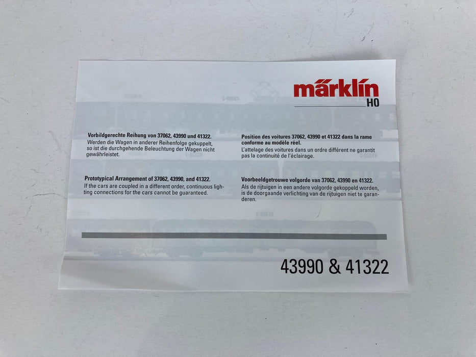 Märklin 43990 - Personenwagenset - DB - A/B/m - 1./2. - LED - MHI