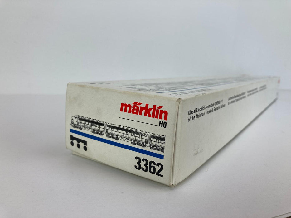Märklin 3362 - Dreiteiliger F7 EMD „Santa Fe“ Blau/Silber - USA