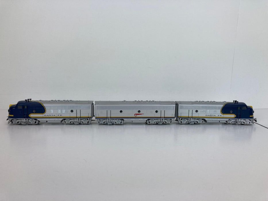 Märklin 3362 - Dreiteiliger F7 EMD „Santa Fe“ Blau/Silber - USA