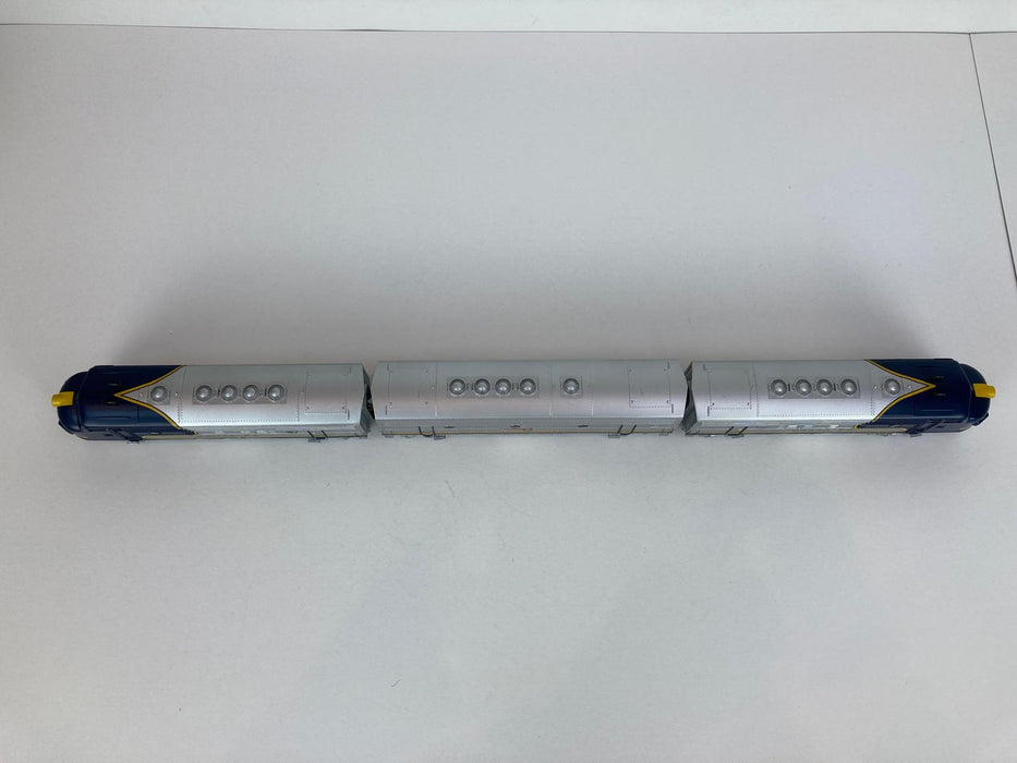 Märklin 3362 - Dreiteiliger F7 EMD „Santa Fe“ Blau/Silber - USA