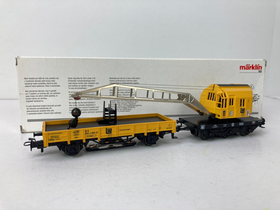Märklin 46715 – Digital "Krupp-Ardelt 10t" Mountain Crane Set – DB AG