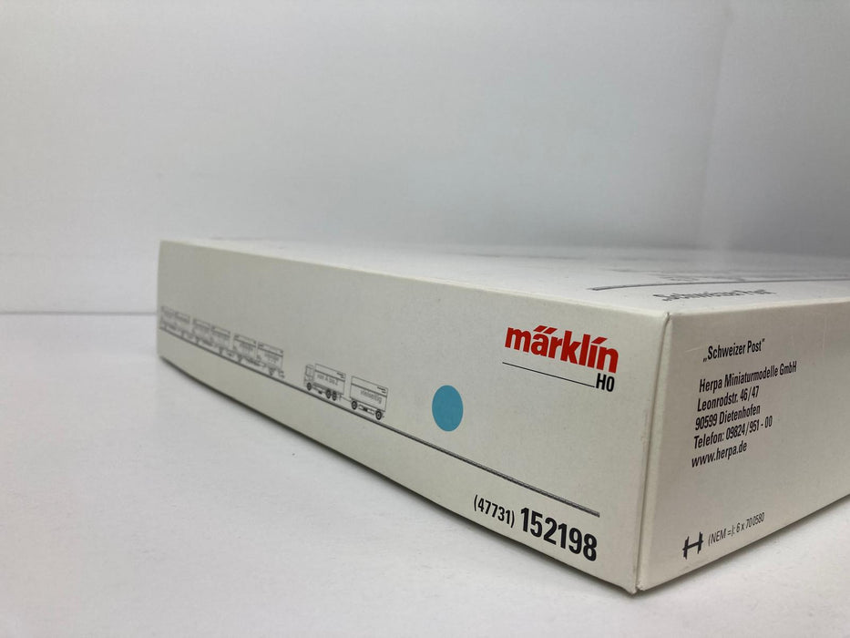 Märklin 47731 (Herpa 152198) - Schweizer Postset - Waggons und LKW