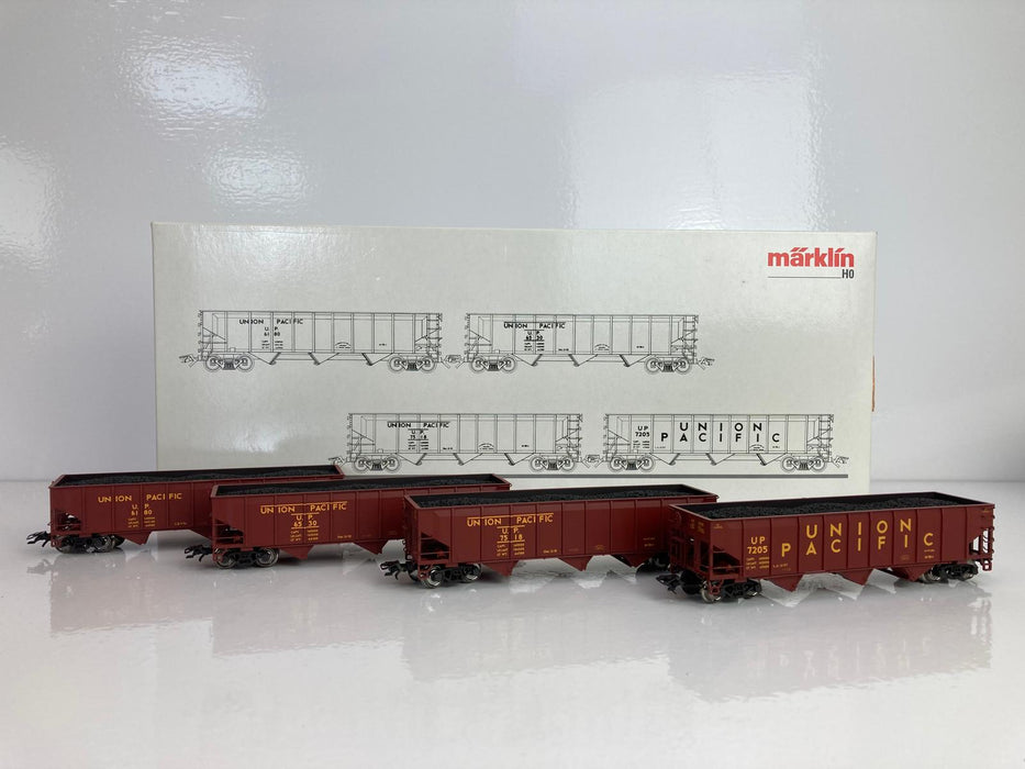 Märklin 45800 - Set 4 x Amerikaanse Stortgoedwagens - "Hopper Cars" - Union Pacific