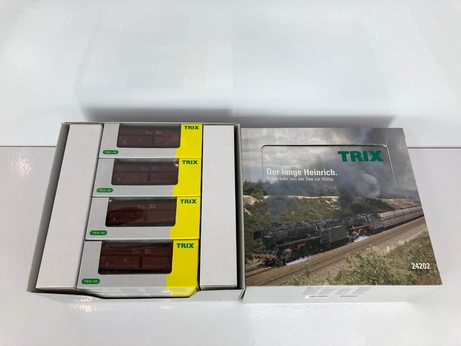 Trix 24202 - Set met 12 Ertswagons - "Long Henry" - DB