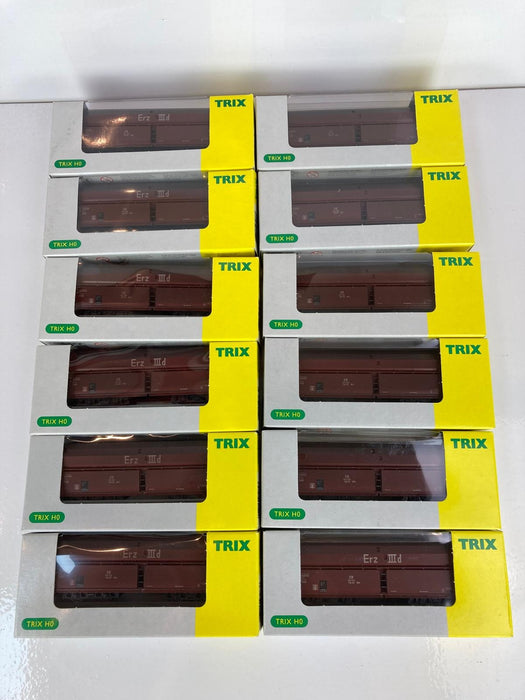Trix 24202 - Set met 12 Ertswagons - "Long Henry" - DB