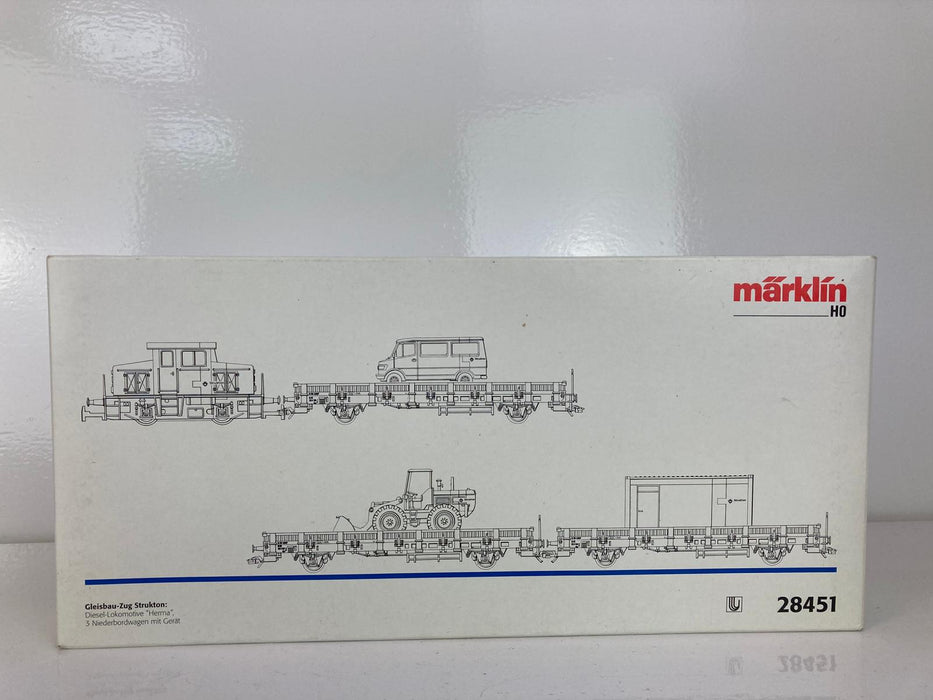 Märklin 28451 - Strukton NS set - Diesellocomotief met 3 x Wagons