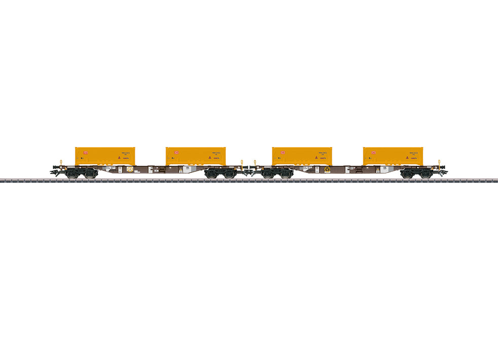 Märklin 47130 - Set Containerwagen - „Erdaushub Stuttgart 21“ – DB