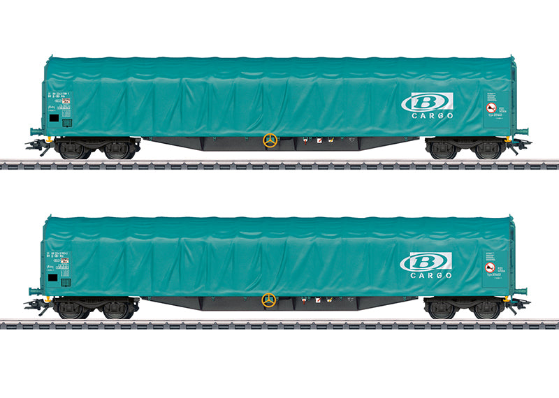 Märklin 47164 - Set Wagons Rils "B-Cargo" - Goederenwagons met Zeildoek