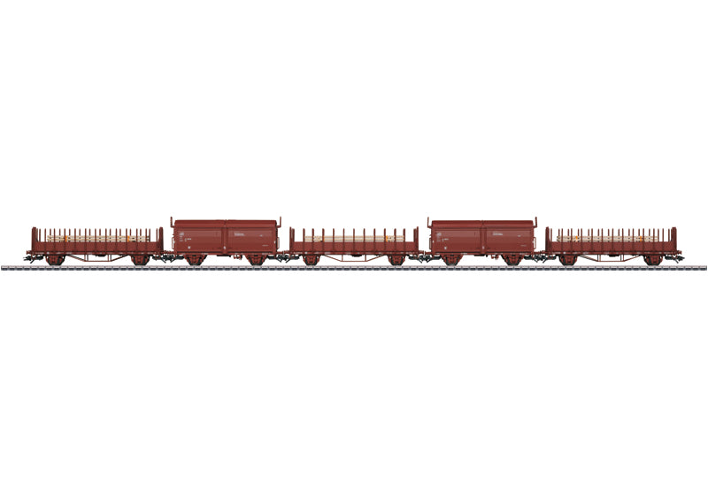 Märklin 47733 - Set 5 Goederenwagons - Rongen/Schuifdak - Zweden (SJ)